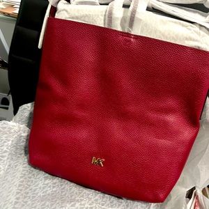 Leather MK CROSSBODY